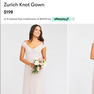 NEVER WORN! Show me your mumu bridesmaids dress